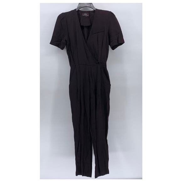 J.S.J Division of John Robert’s Women’s Vintage Burgundy V-Neck Jumpsuit SZ S - Picture 1 of 10